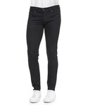 rag & bone | Rag & Bone Slim Skinny-Leg Denim Jeans, Black(Denim pants)