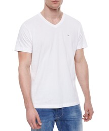 DIESEL | Diesel Slub V-Neck Tee, White(Tシャツ/カットソー)