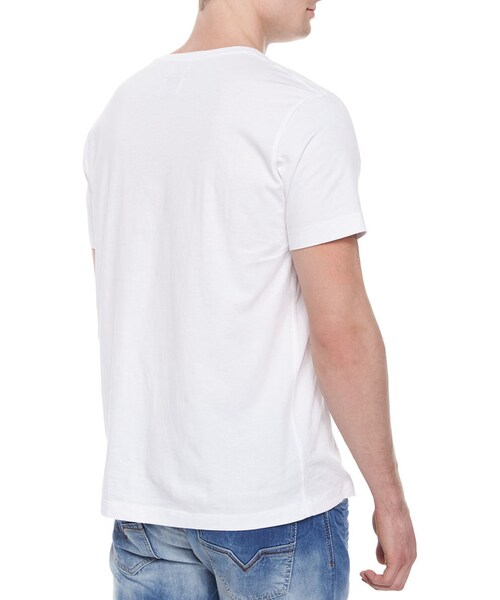 DIESEL（ディーゼル）の「Diesel Slub V-Neck Tee, White（Tシャツ/カットソー・メンズ・WHITE・SMALL/MEDIUM/LARGE/X-LARGE）」の2枚目の写真