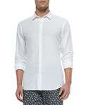 Theory | Theory Short-Sleeve Linen Shirt, White(Shirts)