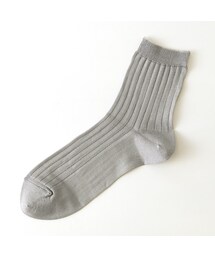 靴下屋 | ガーゼ調リブショートソックス(レッグウェア)