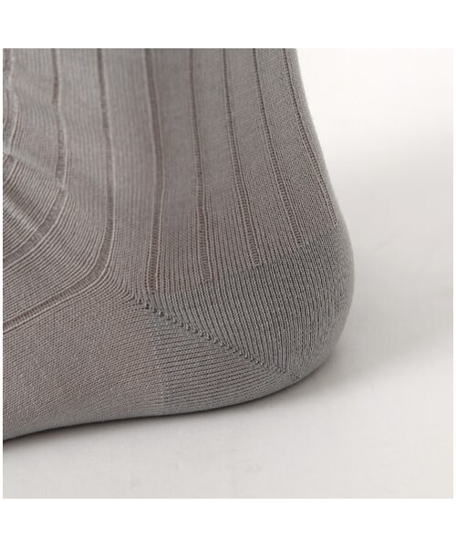 靴下屋（クツシタヤ）の「ガーゼ調リブショートソックス（ソックス・靴下・レディース・サラシ/シルバーグレー/クロ/イエロー・22.0～24.0cm）」の10枚目の写真