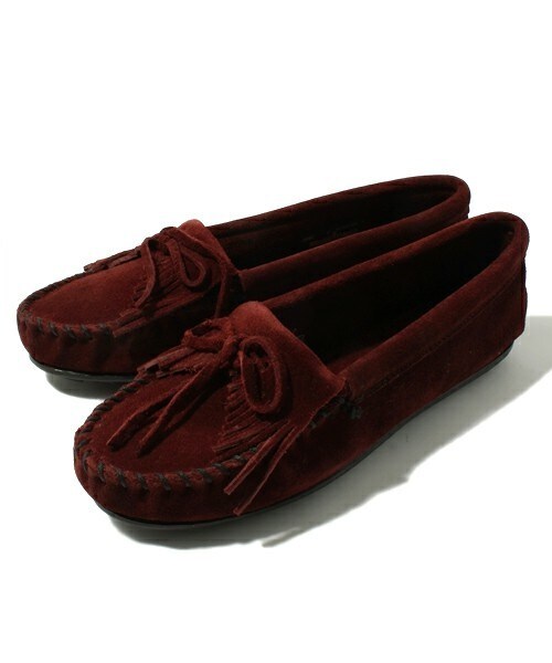Minnetonka（ミネトンカ）の「【MINNETONKA】キルティースエードモカ　（821600）（モカシン/デッキシューズ・レディース・ブラック/ブラウン/ダークブラウン/ベージュ/ブルー/ネイビー/ライトブルー/パープル/イエロー/ワイン/ブルー系その他/ラベンダー/ライトグレー/ブラウン系その他/グリーン/カーキ/ボルドー・35/36/37/38）」の17枚目の写真