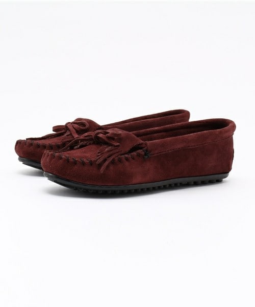 Minnetonka（ミネトンカ）の「【MINNETONKA】キルティースエードモカ　（821600）（モカシン/デッキシューズ・レディース・ブラック/ブラウン/ダークブラウン/ベージュ/ブルー/ネイビー/ライトブルー/パープル/イエロー/ワイン/ブルー系その他/ラベンダー/ライトグレー/ブラウン系その他/グリーン/カーキ/ボルドー・35/36/37/38）」の16枚目の写真