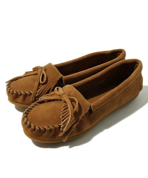 Minnetonka（ミネトンカ）の「【MINNETONKA】キルティースエードモカ　（821600）（モカシン/デッキシューズ・レディース・ブラック/ブラウン/ダークブラウン/ベージュ/ブルー/ネイビー/ライトブルー/パープル/イエロー/ワイン/ブルー系その他/ラベンダー/ライトグレー/ブラウン系その他/グリーン/カーキ/ボルドー・35/36/37/38）」の21枚目の写真