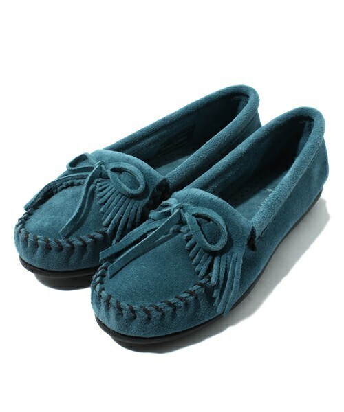 Minnetonka（ミネトンカ）の「【MINNETONKA】キルティースエードモカ　（821600）（モカシン/デッキシューズ・レディース・ブラック/ブラウン/ダークブラウン/ベージュ/ブルー/ネイビー/ライトブルー/パープル/イエロー/ワイン/ブルー系その他/ラベンダー/ライトグレー/ブラウン系その他/グリーン/カーキ/ボルドー・35/36/37/38）」の11枚目の写真