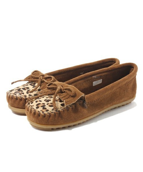 Minnetonka(ミネトンカ)の「【MINNETONKA】レオパードスエードモカ (821602)(パンプス・レディース・ブラック/ブラウン/ベージュ・35/36/37/38)」の12枚目の写真