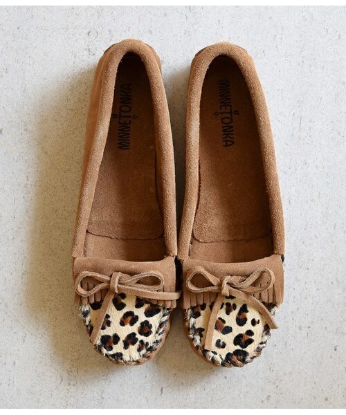 Minnetonka(ミネトンカ)の「【MINNETONKA】レオパードスエードモカ (821602)(パンプス・レディース・ブラック/ブラウン/ベージュ・35/36/37/38)」の3枚目の写真