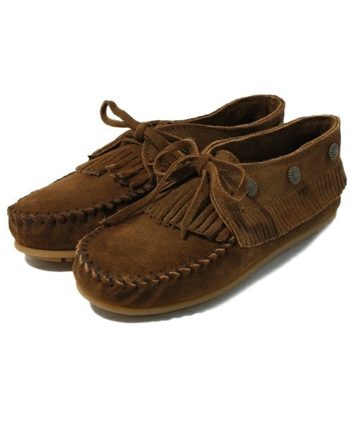 Minnetonka（ミネトンカ）の「【MINNETONKA】フリンジモカ　（821605）（モカシン/デッキシューズ・レディース・ブラック/ブラウン/キャメル・35/36/37/38）」の3枚目の写真