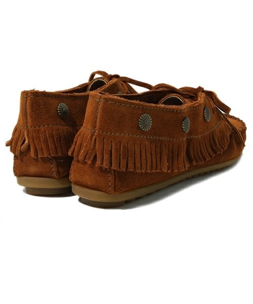 Minnetonka（ミネトンカ）の「【MINNETONKA】フリンジモカ　（821605）（モカシン/デッキシューズ・レディース・ブラック/ブラウン/キャメル・35/36/37/38）」の6枚目の写真