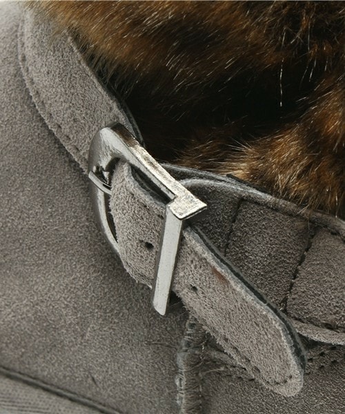 BEACH FEET(ビーチフィート)の「【BEACH FEET】ファー ミニ ムートン (833004)(ブーツ・レディース・ブラック/グレー/ダークブラウン・35/36/37/38)」の10枚目の写真