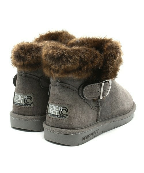 BEACH FEET(ビーチフィート)の「【BEACH FEET】ファー ミニ ムートン (833004)(ブーツ・レディース・ブラック/グレー/ダークブラウン・35/36/37/38)」の6枚目の写真