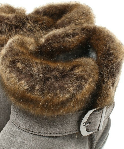 BEACH FEET(ビーチフィート)の「【BEACH FEET】ファー ミニ ムートン (833004)(ブーツ・レディース・ブラック/グレー/ダークブラウン・35/36/37/38)」の9枚目の写真