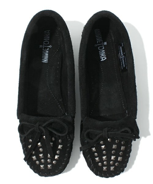 Minnetonka(ミネトンカ)の「ダブルスタッズ モカシン (831622) (モカシン/デッキシューズ・レディース・ブラック/ブラウン/ダークブラウン・35/36/37/38)」の11枚目の写真