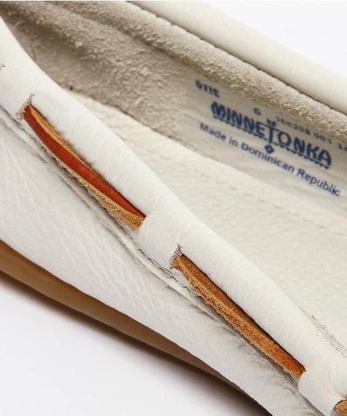 Minnetonka（ミネトンカ）の「【MINNETONKA】ボートモック　（841634）（モカシン/デッキシューズ・レディース・オフホワイト・35/36/37/38）」の7枚目の写真