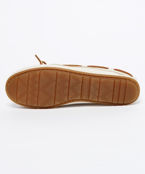 Minnetonka（ミネトンカ）の「【MINNETONKA】ボートモック　（841634）（モカシン/デッキシューズ・レディース・オフホワイト・35/36/37/38）」の3枚目の写真