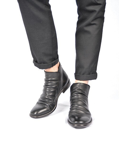 nil admirari(ニルアドミラリ)の「【nil admirari】 Short Back Zipper 2015SS(ブーツ・メンズ・ブラック/ブルー・40/41/42/43)」の1枚目の写真