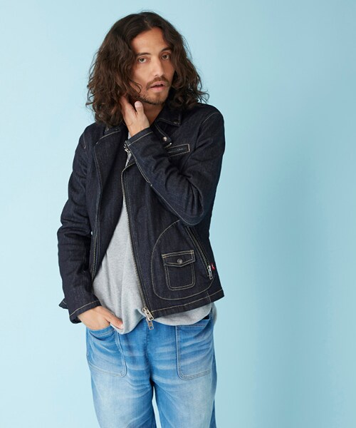 glamb（グラム）の「GB15AT / RLX01 :Watson riders（ジャケット/アウター・メンズ・Indigo・Size1/Size2/Size3/Size4）」の13枚目の写真