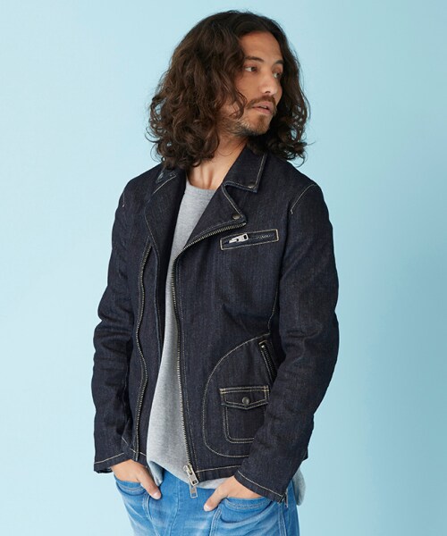 glamb（グラム）の「GB15AT / RLX01 :Watson riders（ジャケット/アウター・メンズ・Indigo・Size1/Size2/Size3/Size4）」の12枚目の写真