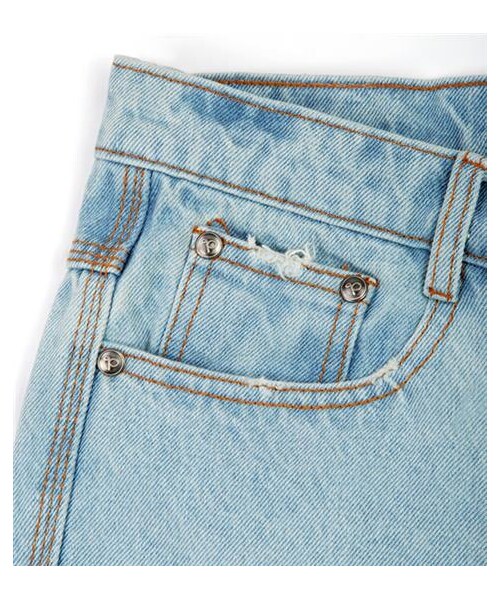 plain-me（プレインミー）の「仿舊破壞感牛仔短褲（その他・メンズ・淺藍/深藍・S/M/L）」の4枚目の写真