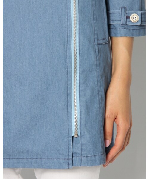 VICKY(ビッキー)の「ダスティベントロングコート(ジャケット/アウター・レディース・ブルー・S/M)」の5枚目の写真