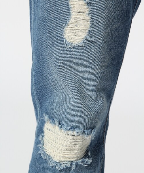 RAGEBLUE（レイジブルー）の「ダメージ加工デニム（パンツ・メンズ・ホワイト02/ブルー85・Ｍ(30インチ)/Ｌ(32インチ)）」の11枚目の写真