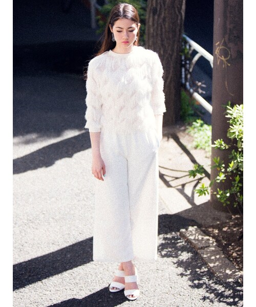 EMODA（エモダ）の「CHOOSE CHIC PAIR パンツ（パンツ・レディース・ホワイト/グレー/ブラック/ベージュ）」の5枚目の写真