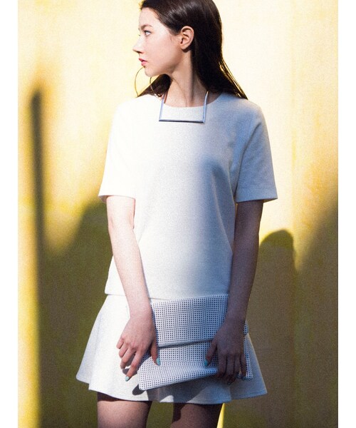 EMODA(エモダ)の「CHOOSE CHIC PAIR スカート(スカート・レディース・ホワイト/グレー/ブラック/ベージュ)」の6枚目の写真