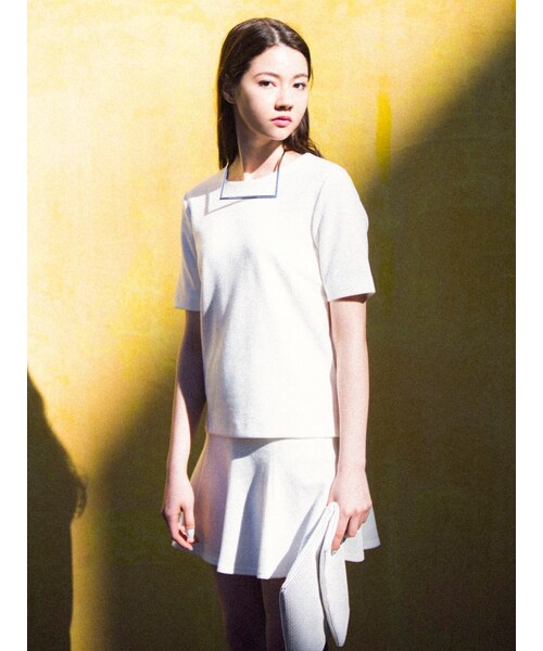 EMODA(エモダ)の「CHOOSE CHIC PAIR スカート(スカート・レディース・ホワイト/グレー/ブラック/ベージュ)」の8枚目の写真