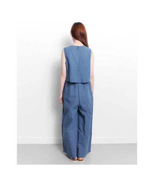 KBF（ケイビーエフ）の「インディゴワイドコンビネゾン（パンツ・レディース・L/BLUE/NAVY・one）」の19枚目の写真