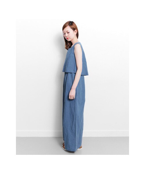 KBF（ケイビーエフ）の「インディゴワイドコンビネゾン（パンツ・レディース・L/BLUE/NAVY・one）」の18枚目の写真