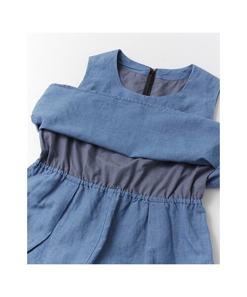 KBF（ケイビーエフ）の「インディゴワイドコンビネゾン（パンツ・レディース・L/BLUE/NAVY・one）」の22枚目の写真