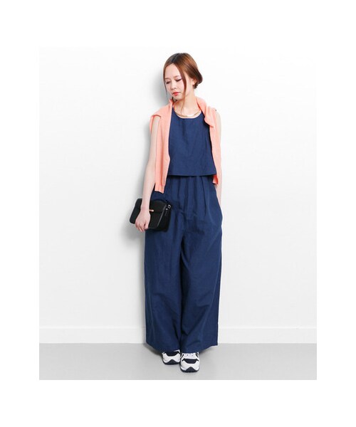 KBF（ケイビーエフ）の「インディゴワイドコンビネゾン（パンツ・レディース・L/BLUE/NAVY・one）」の10枚目の写真