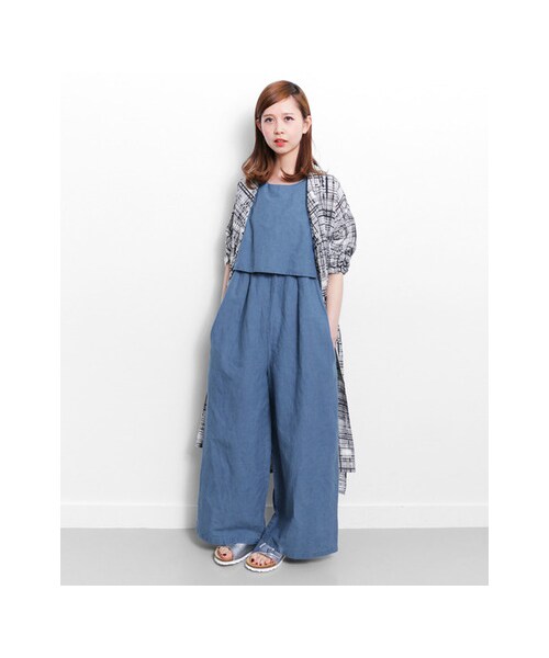 KBF（ケイビーエフ）の「インディゴワイドコンビネゾン（パンツ・レディース・L/BLUE/NAVY・one）」の16枚目の写真