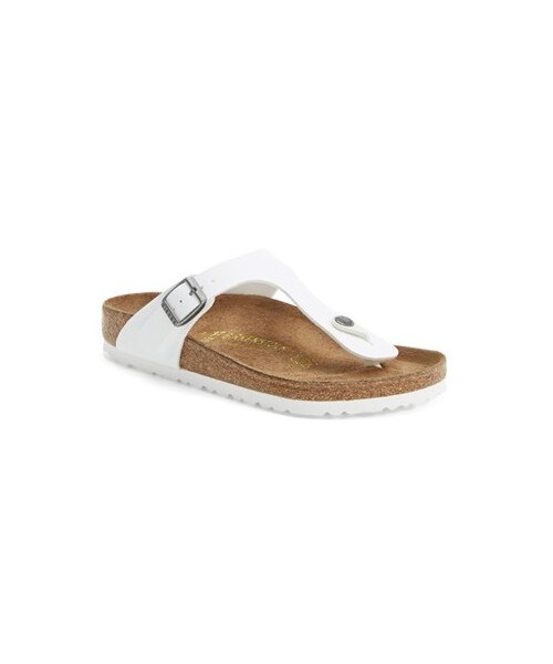 BIRKENSTOCK(ビルケンシュトック)の「Birkenstock 'Gizeh' Birko-Flor Thong Sandal (Women)(サンダル・レディース・White・6-6.5US / 37EU D/5-5.5US / 36EU D/9-9.5US / 40EU D/7-7.5US / 38EU D/10-10.5US / 41EU D/11-11.5US / 42EU D/8-8.5US / 39EU D)」の6枚目の写真