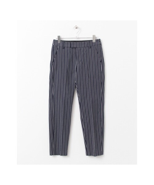 URBAN RESEARCH DOORS（アーバンリサーチドアーズ）の「ドビーストライプテーパードパンツ（パンツ・レディース・IVORY/NAVY・36/38/40）」の2枚目の写真
