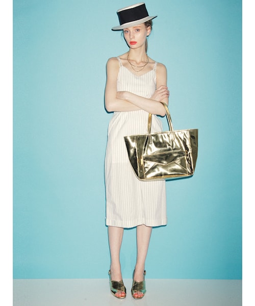 MURUA（ムルーア）の「【MODE】Wストラップキャミオールインワン（オールインワン・サロペット・レディース・ブラック/ミックス・1/2）」の3枚目の写真