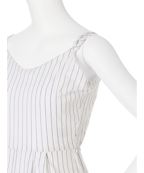 MURUA（ムルーア）の「【MODE】Wストラップキャミオールインワン（オールインワン・サロペット・レディース・ブラック/ミックス・1/2）」の7枚目の写真