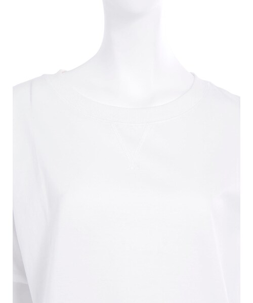 thpry＋color（スプリーカラー）の「スリーブロゴカットソー【2015夏新作】（トップス・レディース・ホワイト/ネイビー・F）」の10枚目の写真