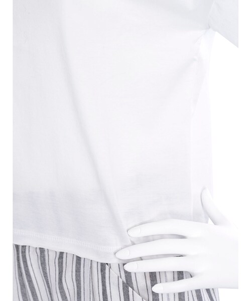 thpry＋color（スプリーカラー）の「スリーブロゴカットソー【2015夏新作】（トップス・レディース・ホワイト/ネイビー・F）」の13枚目の写真