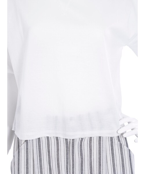 thpry＋color（スプリーカラー）の「スリーブロゴカットソー【2015夏新作】（トップス・レディース・ホワイト/ネイビー・F）」の11枚目の写真