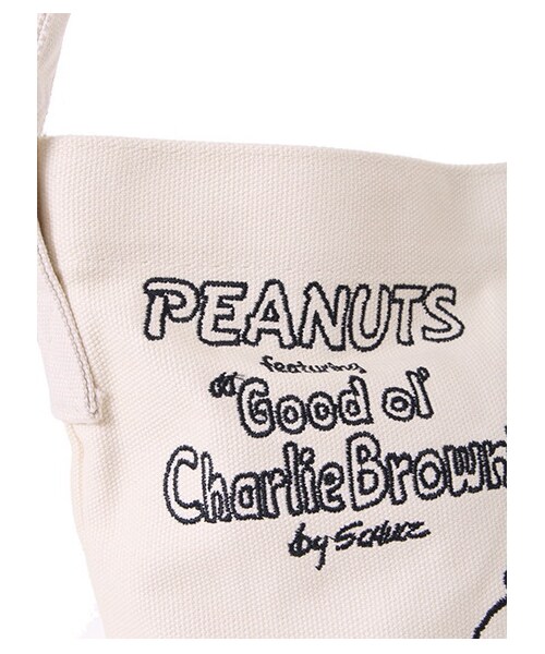 SEVENDAYS=SUNDAY(セブンデイズサンデイ)の「Unisex PEANUTS WHENショルダーバッグ(バッグ・ポーチ・レディース・レッド/ネイビー・F)」の8枚目の写真