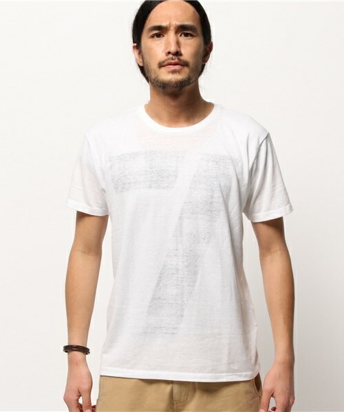 FREDY&GLOSTER（フレディアンドグロスター）の「ステンシル7　Tシャツ（Tシャツ/カットソー・メンズ・ホワイト・SMALL/MEDIUM/LARGE）」の2枚目の写真