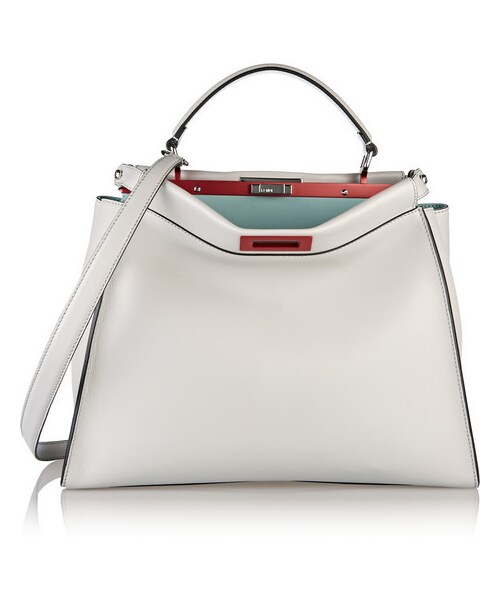 FENDI（フェンディ）の「Fendi Peekaboo large leather tote（トートバッグ・レディース・Gray）」の4枚目の写真