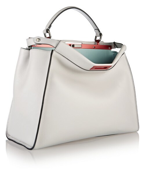 FENDI（フェンディ）の「Fendi Peekaboo large leather tote（トートバッグ・レディース・Gray）」の7枚目の写真