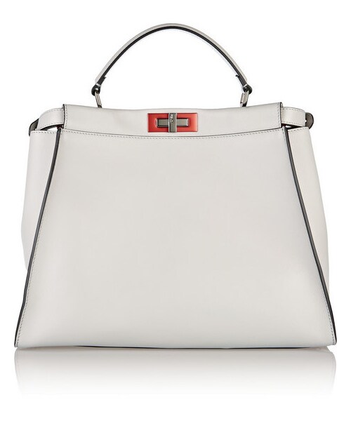 FENDI（フェンディ）の「Fendi Peekaboo large leather tote（トートバッグ・レディース・Gray）」の8枚目の写真