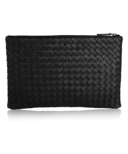 BOTTEGA VENETA（ボッテガヴェネタ）の「Bottega Veneta Intrecciato leather pouch（クラッチバッグ・レディース・Black）」の3枚目の写真