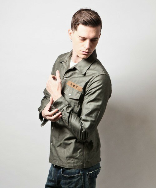 SABLE CLUTCH（セーブルクラッチ）の「コンチョボタンミリタリーシャツジャケット（シャツ/ブラウス・メンズ・カーキ・SMALL/MEDIUM/LARGE/X-LARGE）」の11枚目の写真