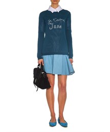BELLA FREUD ニット Oversized Lux V-Neck Jumper in Grey | Bella Freud – Bella
