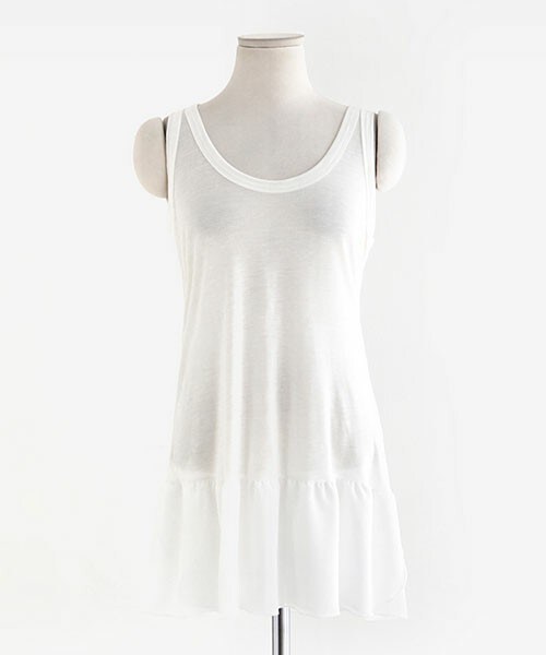 DHOLIC(ディーホリック)の「切替フレアワンピース(ワンピース・レディース・グレー/ホワイトアイボリー/ピンク/ブラック・FREE)」の2枚目の写真